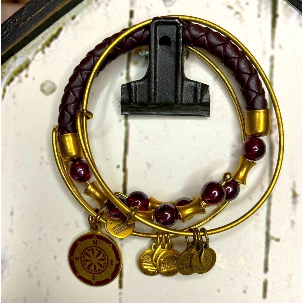 Alex and Ani Compass 3 piece bracelets. Box 12-44